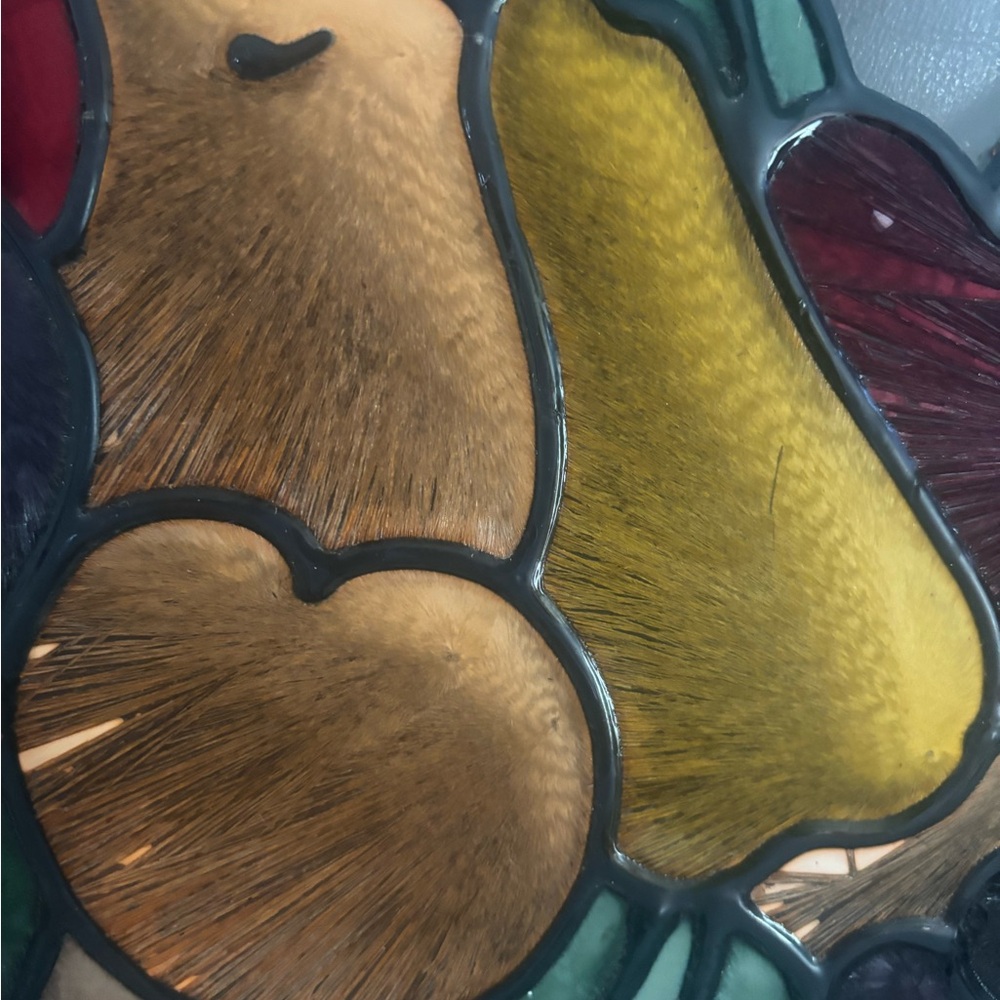 Stained Glass Fruit Basket Panel - Picture 7 of 8